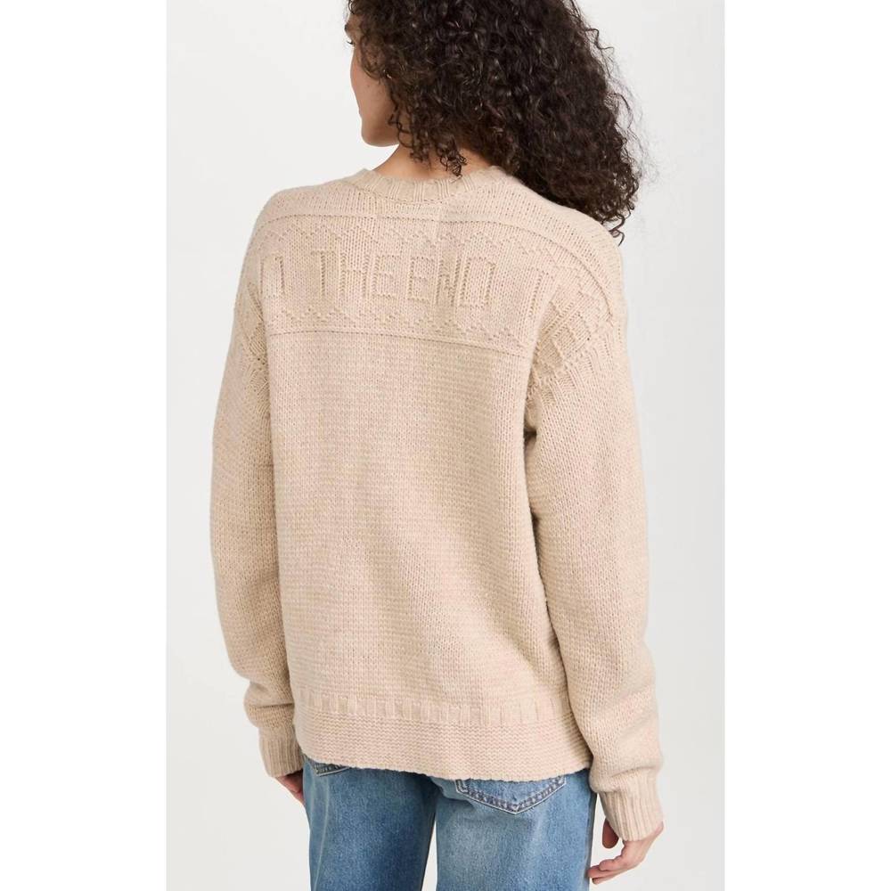 NEW LINGUA FRANCA the end guernsey pullover in linen - Picture 2 of 3